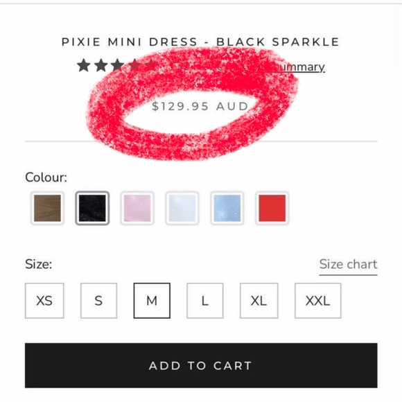 NWT Babyboo Pixie Mini Dress- Black Sparkle - Picture 5 of 6